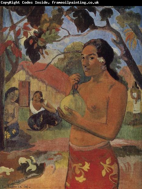 Paul Gauguin Take mango woman